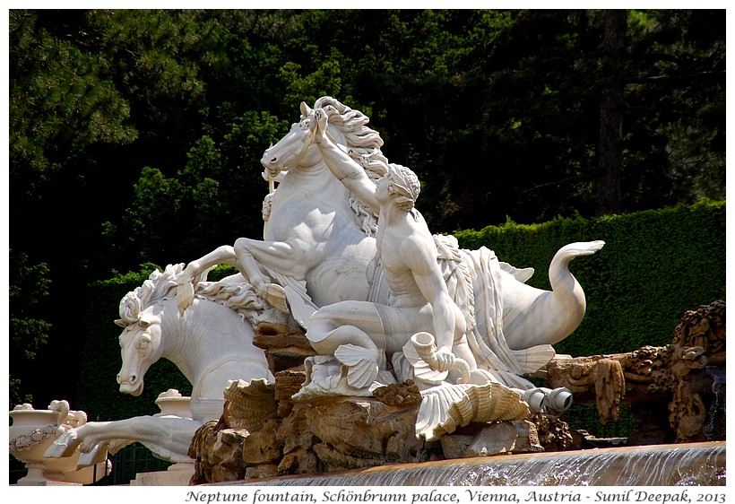 Water horses, Schonbrunn, Vienna, Austria - Images by Sunil Deepak