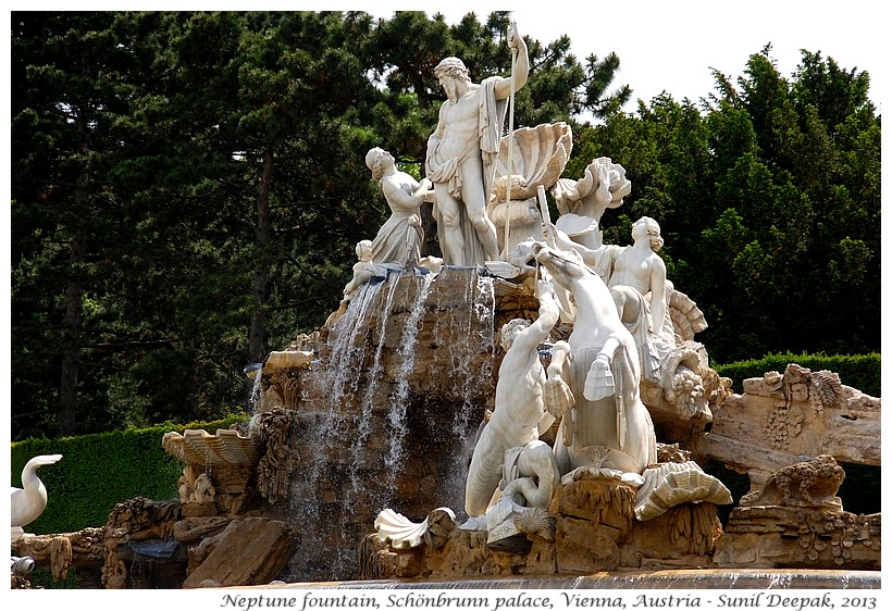 Water horses, Schonbrunn, Vienna, Austria - Images by Sunil Deepak