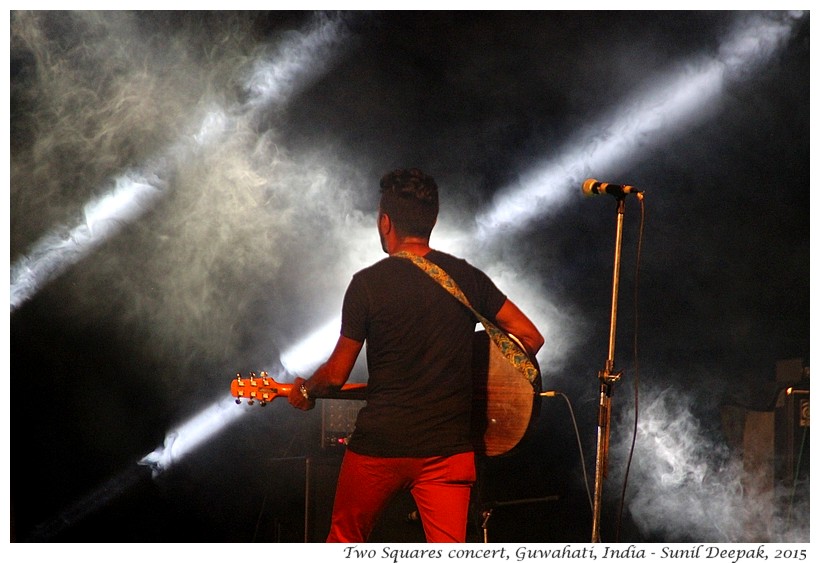 Music concert of 2 Squares, Guwahati, Assam, India - Images by Sunil Deepak