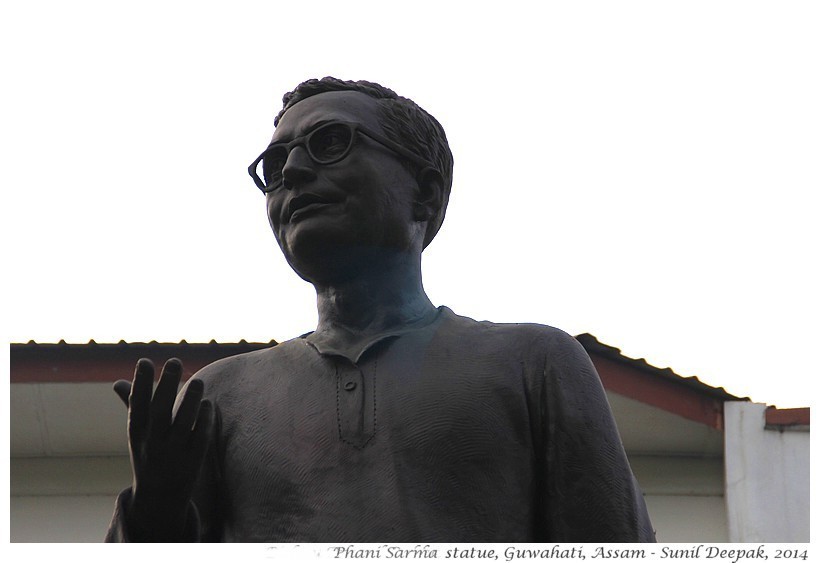 Agarwala, Rabha and Sarma statues, Guwahati, Assam, India - Images by Sunil Deepak, 2014