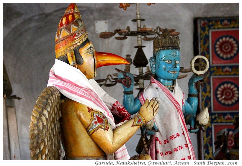 Temple Garuda statues, Assam, India - Images by Sunil Deepak