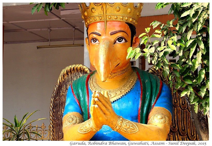 Temple Garuda statues, Assam, India - Images by Sunil Deepak