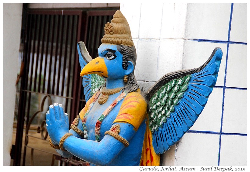 Temple Garuda statues, Assam, India - Images by Sunil Deepak