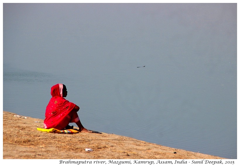 Brhmaputra river bank, Mazgumi, Kamrup, Assam, India - Images by Sunil Deepak