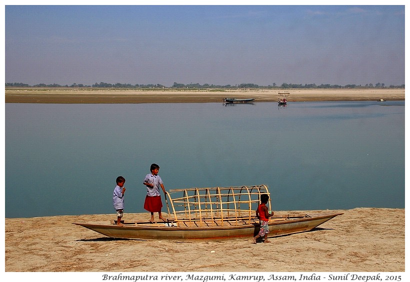Brhmaputra river bank, Mazgumi, Kamrup, Assam, India - Images by Sunil Deepak