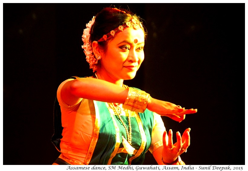 Assamese dance, Shrutimala Medhi, Guwahati, Assam, India - Images by Sunil Deepak