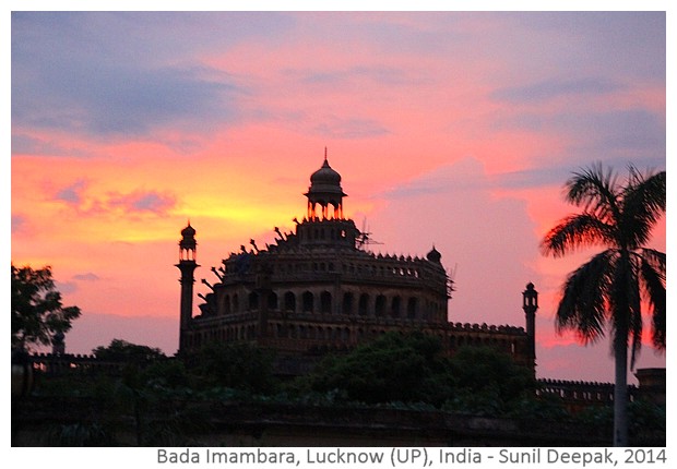 Evening at Bada Imambara, Lucknow, India - images by Sunil Deepak, 2014