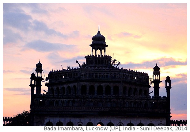 Evening at Bada Imambara, Lucknow, India - images by Sunil Deepak, 2014