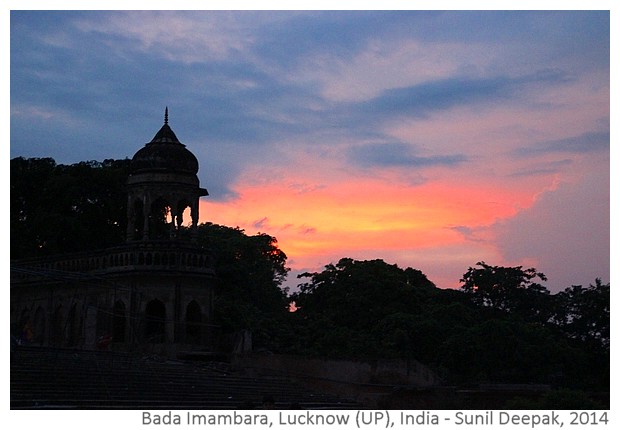 Evening at Bada Imambara, Lucknow, India - images by Sunil Deepak, 2014