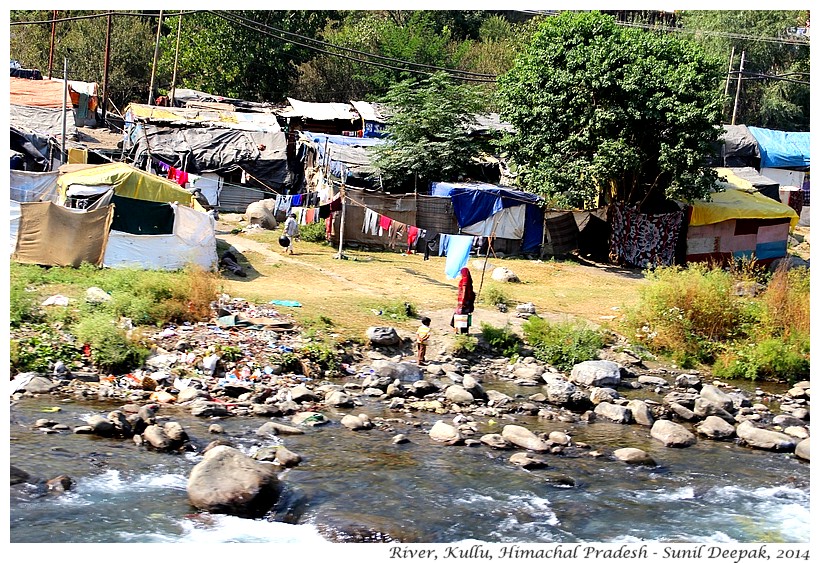 Beas river, Kullu, Himachal Pradesh, India - Images by Sunil Deepak