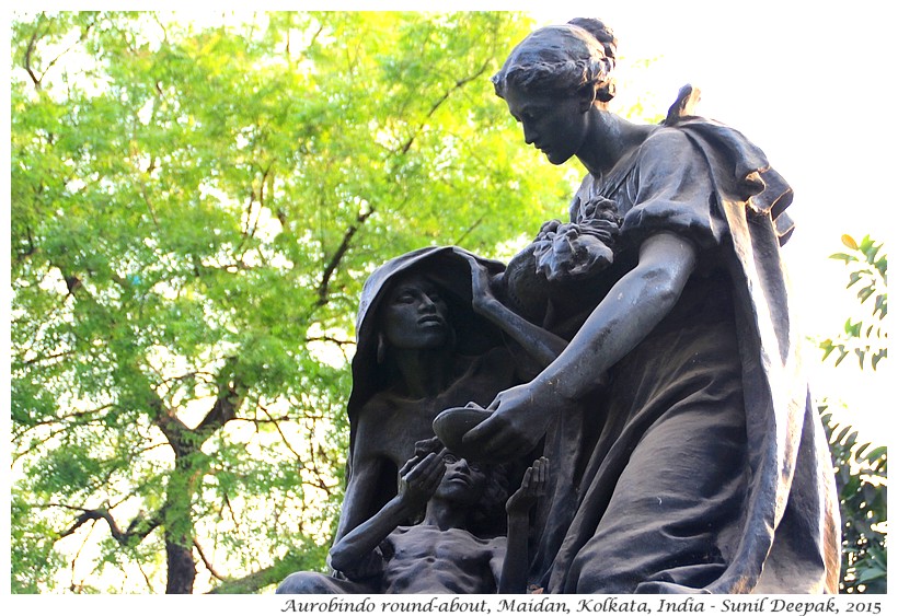 Statues, Maidan, Kolkata, India - Images by Sunil Deepak