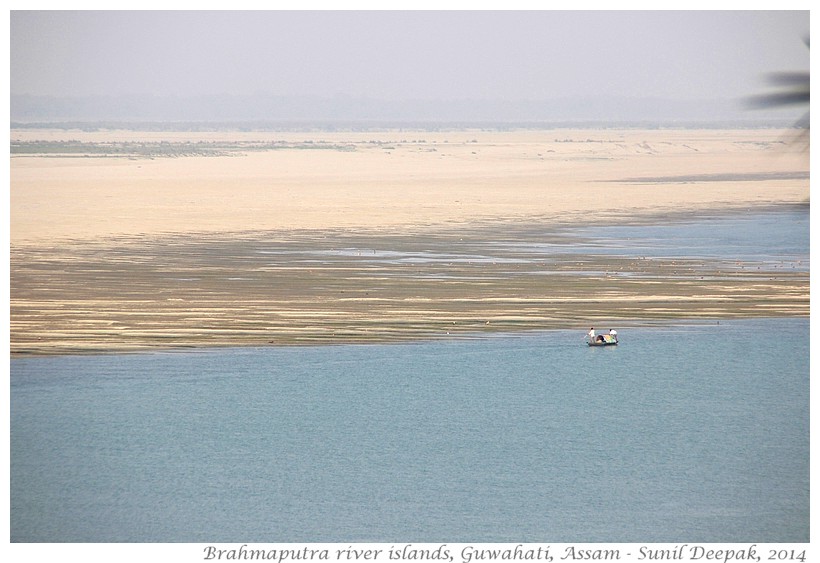 Islands in Brahmaputra river, Guwahati, Assam, India - Images by Sunil Deepak, 2014