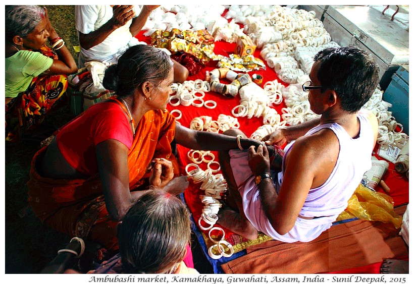 Seashell market, Ambubashi, Guwahati, Assam, India - Images by Sunil Deepak