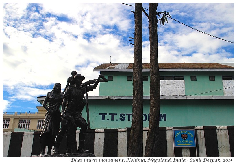 Burma refugee monument, Kohima, Nagaland, India - Images by Sunil Deepak