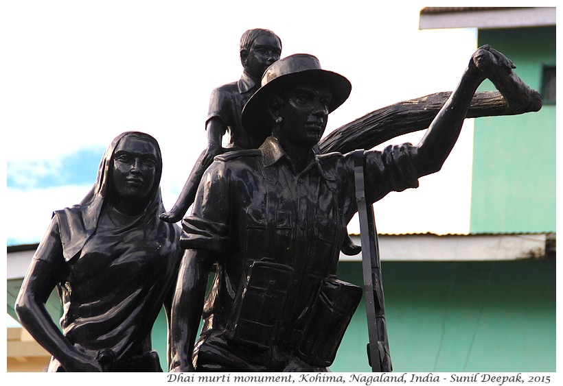 Burma refugee monument, Kohima, Nagaland, India - Images by Sunil Deepak