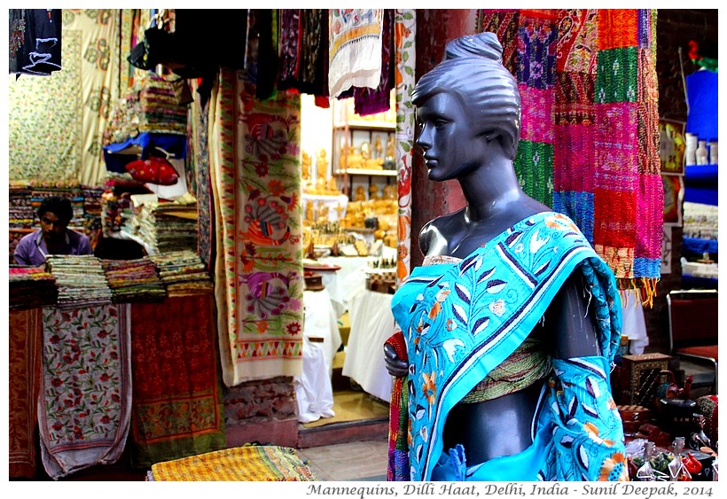 Ugly mannequins, Dilli Haat, Delhi, India - Images by Sunil Deepak