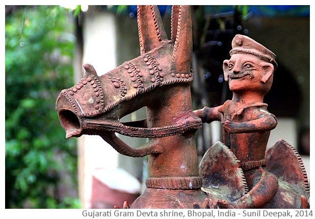 Village deity tribal shrine ' Bhopal, Madhya Pradesh, India - image by Sunil Deepak, 2014