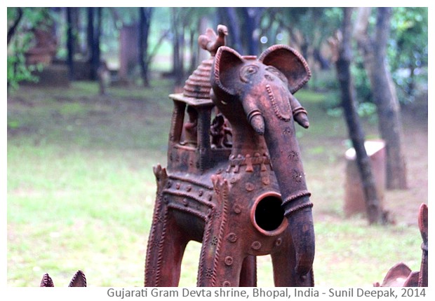 Village deity tribal shrine ' Bhopal, Madhya Pradesh, India - image by Sunil Deepak, 2014