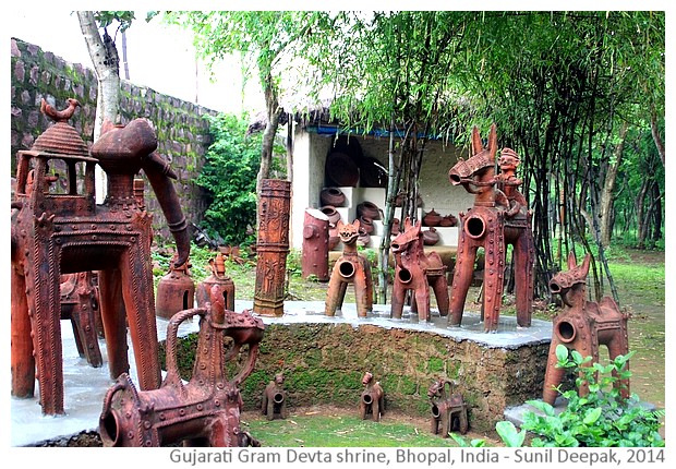 Village deity tribal shrine ' Bhopal, Madhya Pradesh, India - image by Sunil Deepak, 2014