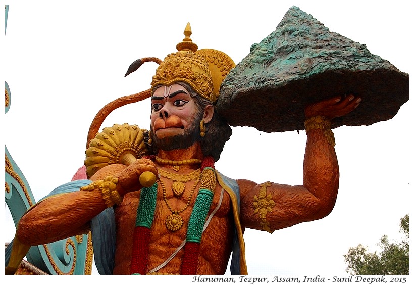 Hanuman statue, Tezpur, Assam, India - Images by Sunil Deepak
