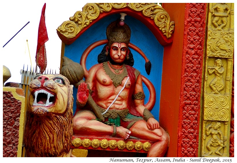 Hanuman statue, Tezpur, Assam, India - Images by Sunil Deepak