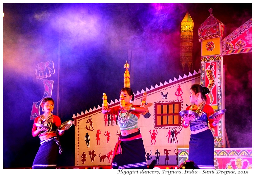 Hojagiri dancers, Tripura, India - Images by Sunil Deepak