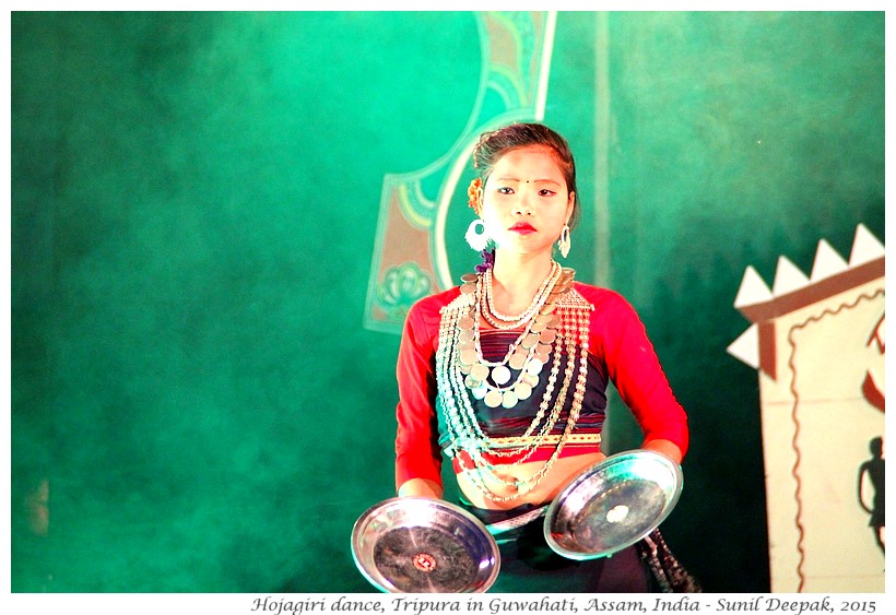 Hojagiri dancer from Tripura, Guwahati, Assam, India - Images by Sunil Deepak