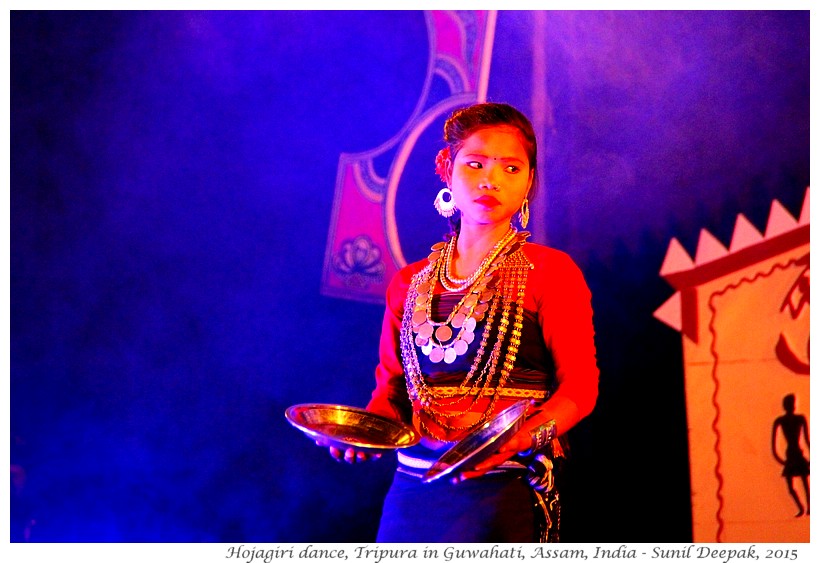 Hojagiri dancer from Tripura, Guwahati, Assam, India - Images by Sunil Deepak