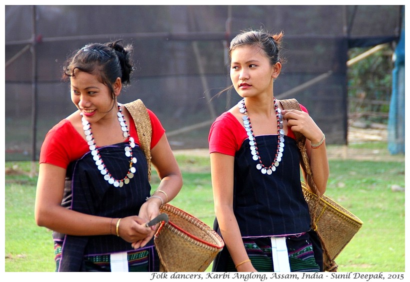 Folk-dancers, Karbi Anglong, Assam, India - Images by Sunil Deepak