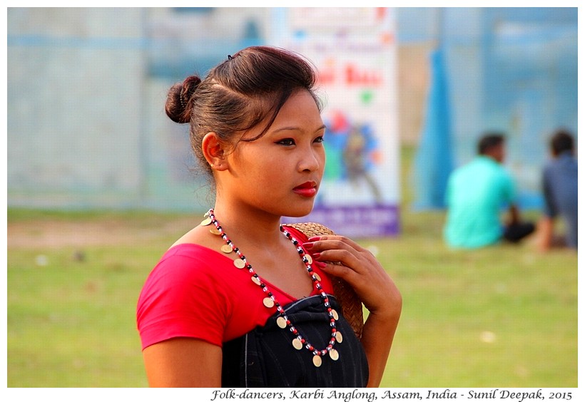Folk-dancers, Karbi Anglong, Assam, India - Images by Sunil Deepak