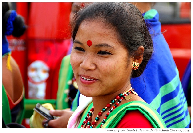 Women khtri, ready for dance, Assam, India - Images by Sunil Deepak