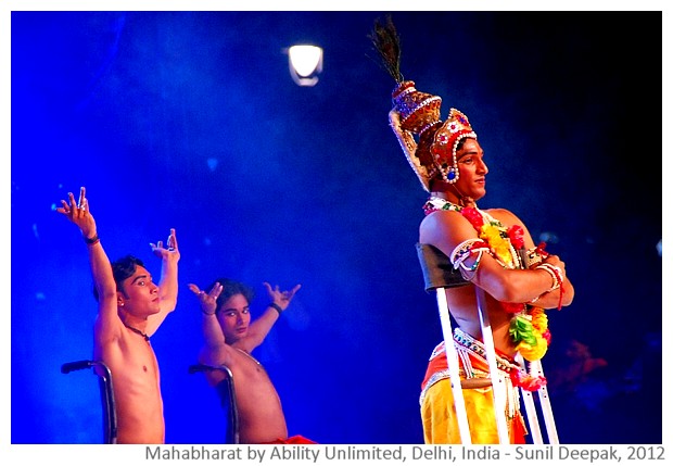 Mahabharat dance drama by Ability Unlimited - images by Sunil Deepak, 2012