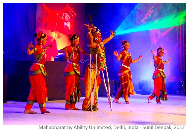 Mahabharat dance drama by Ability Unlimited - images by Sunil Deepak, 2012
