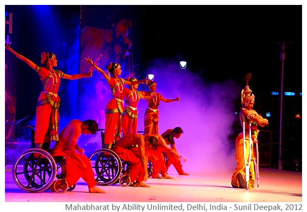 Mahabharat dance drama by Ability Unlimited - images by Sunil Deepak, 2012