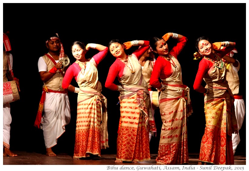 Bihu dance, Guwahati, Assam - Images by Sunil Deepak