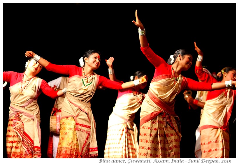 Bihu dance, Guwahati, Assam - Images by Sunil Deepak