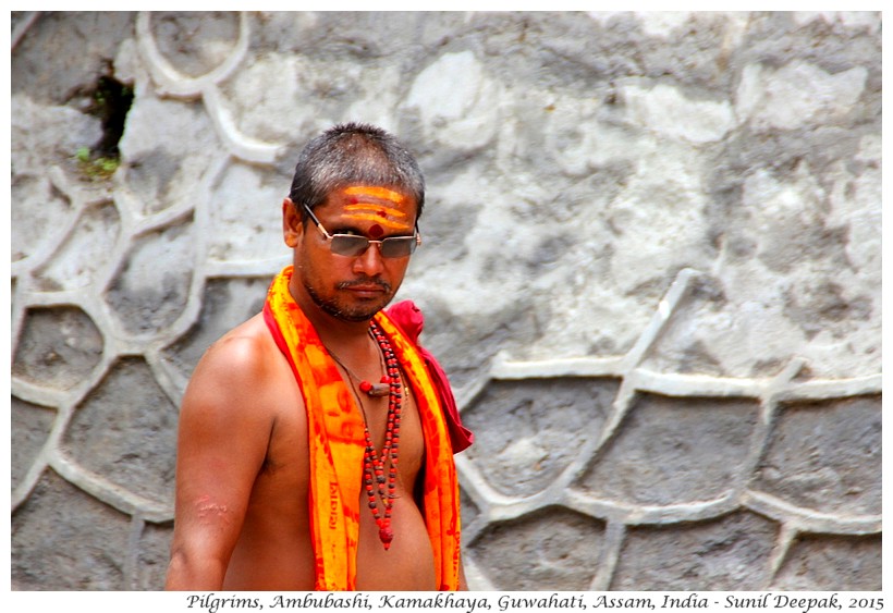 Portraits of men, Ambubashi festival, Guwahati, Assam, India - Images by Sunil Deepak