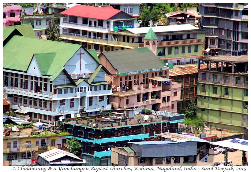 Baptist chuurches, Nagaland, India - Images by Sunil Deepak