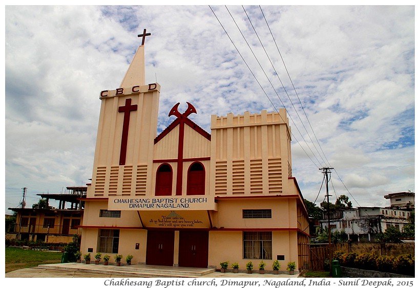 Baptist chuurches, Nagaland, India - Images by Sunil Deepak