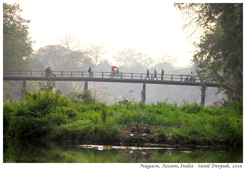 Bridges Kalong river, Nagaon, Assam, India - Images by Sunil Deepak
