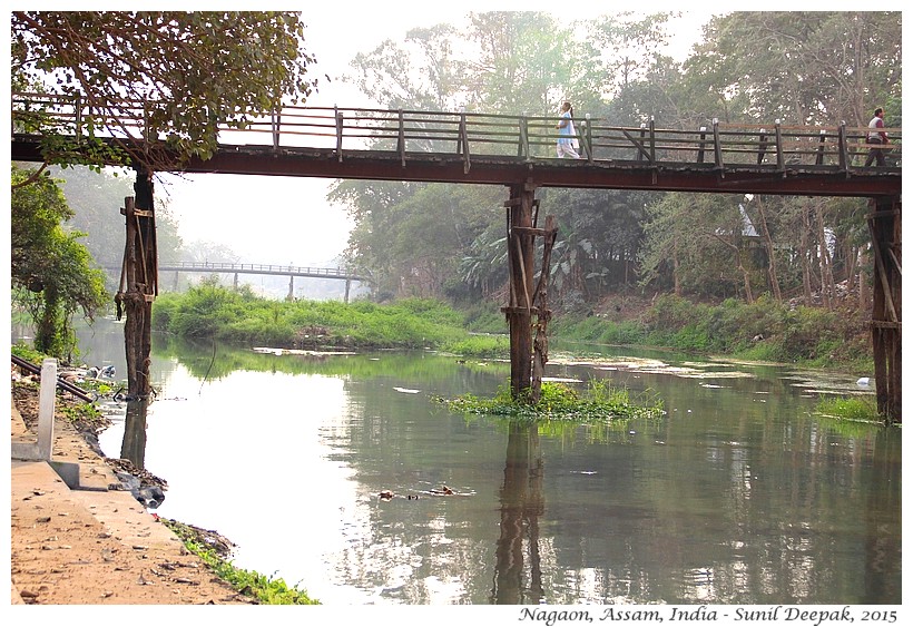 Bridges Kalong river, Nagaon, Assam, India - Images by Sunil Deepak