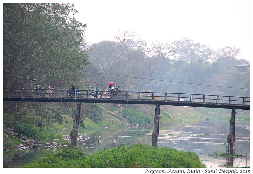 Bridges Kalong river, Nagaon, Assam, India - Images by Sunil Deepak