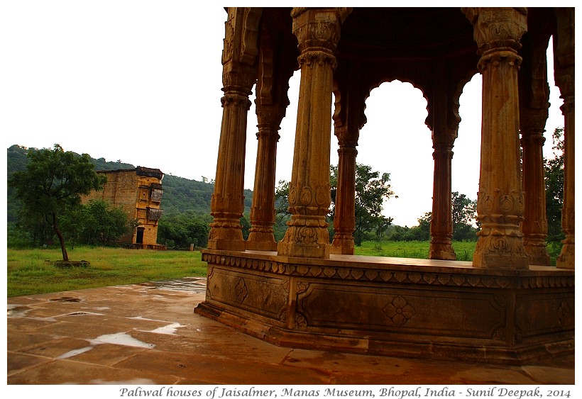 Paliwal houses of Jaiselmer, in Manas Museum, Bhopal, India - Images by Sunil Deepak