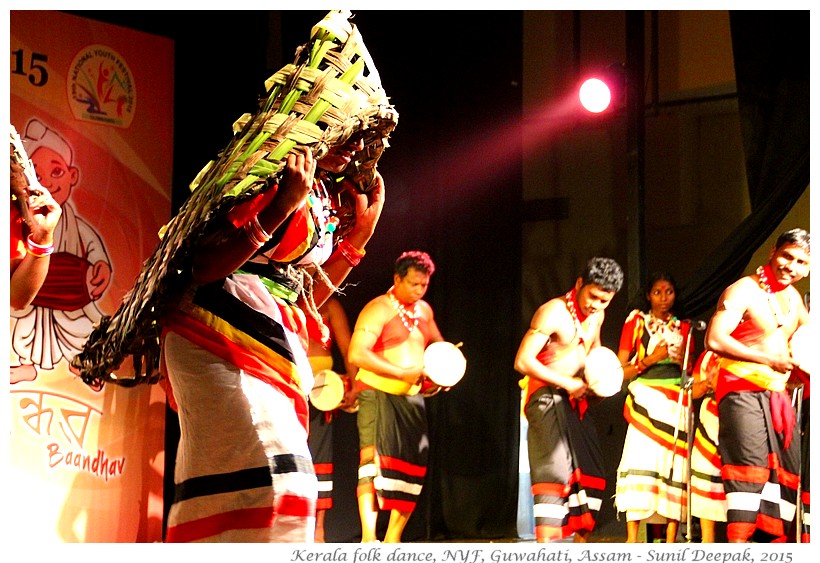 Paniya folk dance, National Youth Festival, Guwahati, Assam, India - Images by Sunil Deepak 