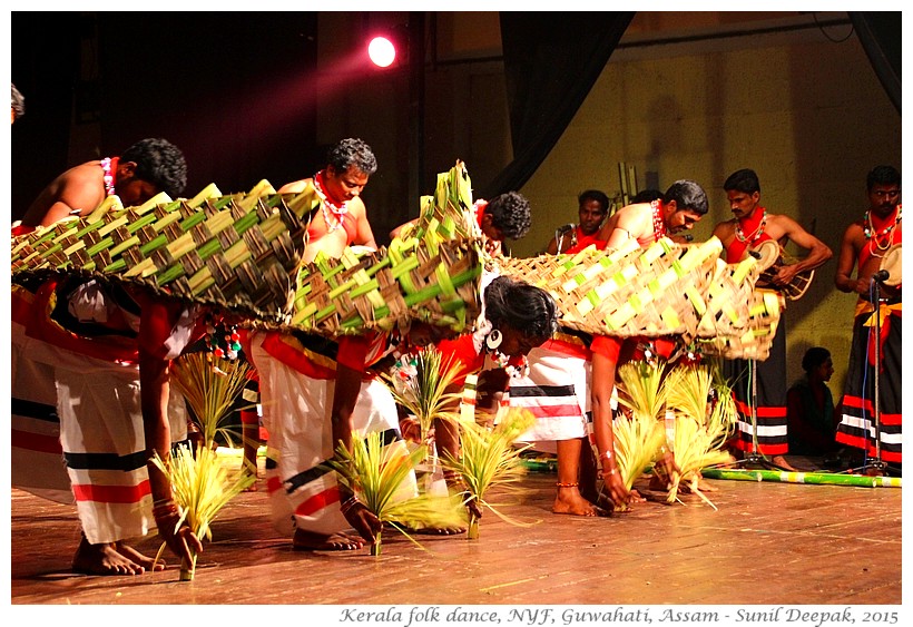 Paniya folk dance, National Youth Festival, Guwahati, Assam, India - Images by Sunil Deepak 