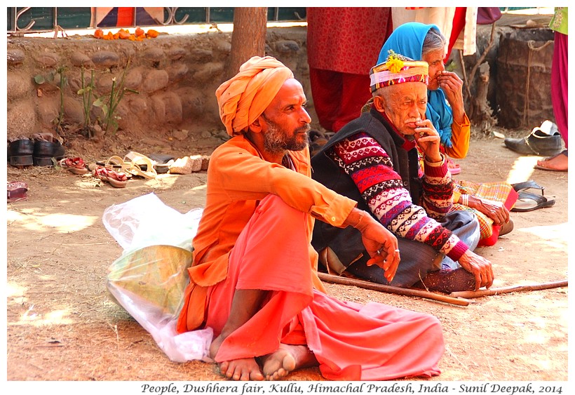 A sadhu resting, Dushhera fair, Kullu, Himachal Pradesh, India - Images by Sunil Deepak