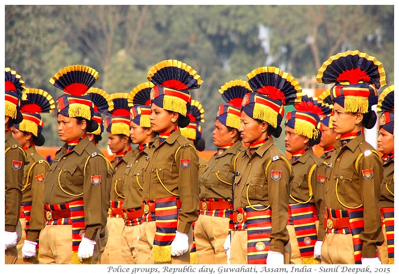 Police groups with turbans, Guwahati, Assam - Images by Sunil Deepak