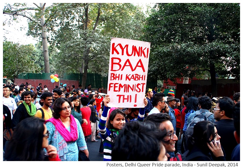 Posters, Delhi Queer Pride parade, India - Images by Sunil Deepak, 2014