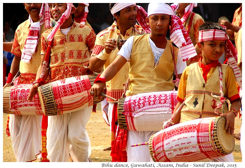 Assamese traditional dress men, Guwahati, Assam, India - Images by Sunil Deepak