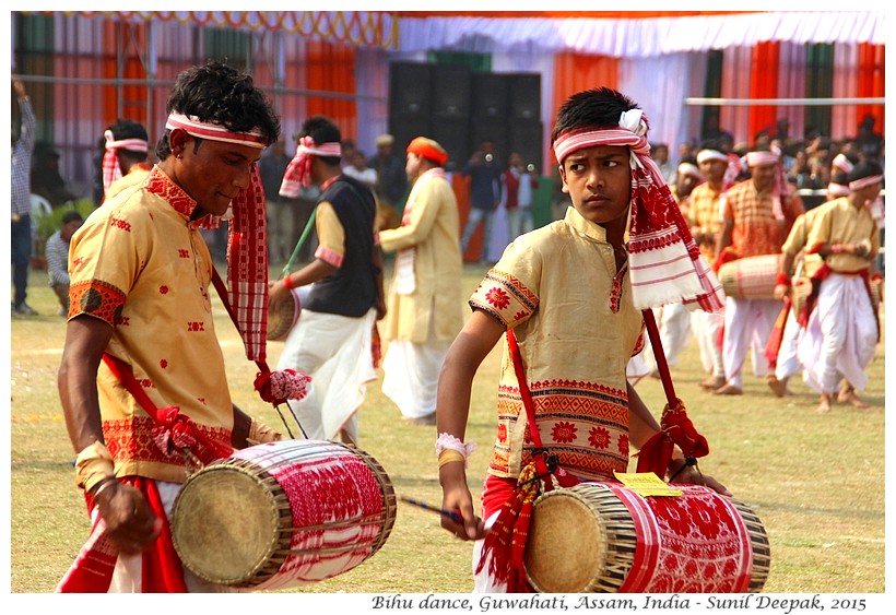 Assamese traditional dress men, Guwahati, Assam, India - Images by Sunil Deepak